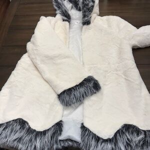 Cozy Cream and Gray Kids Jacket